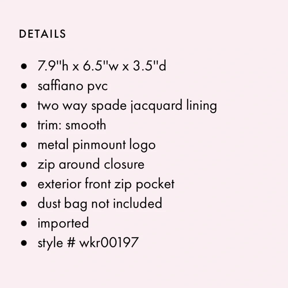 Kate Spade Mini Convertible Backpack/crossbody  Spadelink - Picture 11 of 11